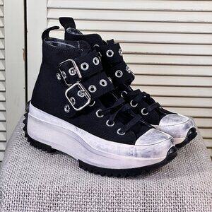 NEW Converse Run Star Hike Platform Punk A07677C Black/Egret Size US 5.5 | EU 36